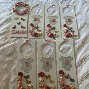 Beautifully crafted handmade closet baby clothes dividers